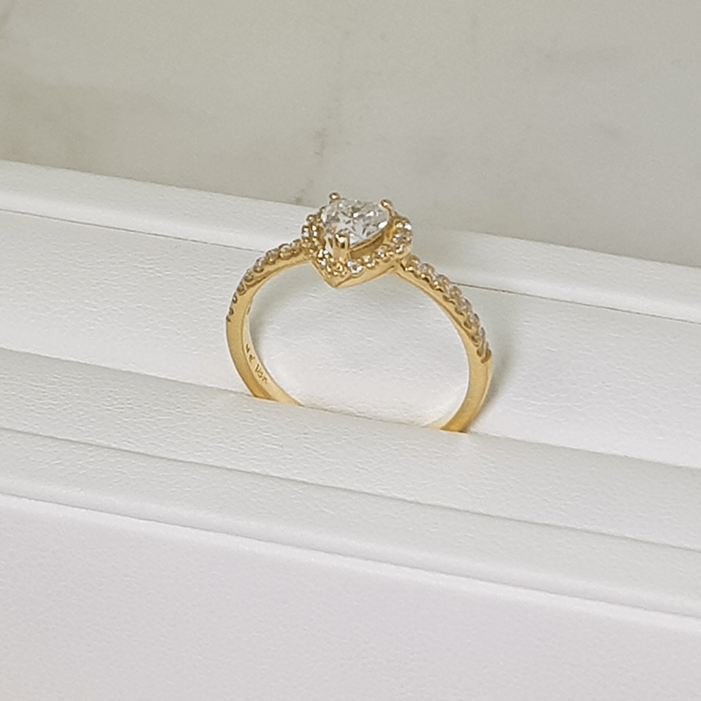 Sortija Halo Corazón