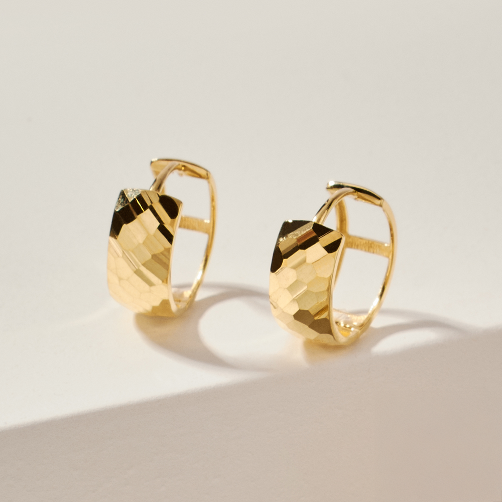 Argolla Facetado octogonal