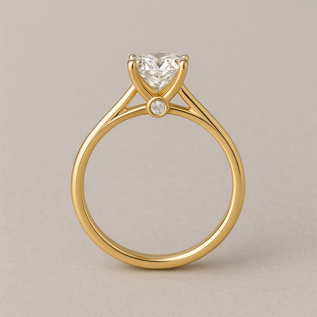 Anillo Clasico con dos brillantes