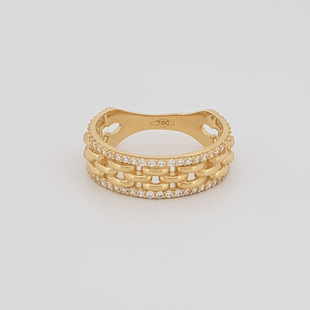 Sortija de Oro Singapur Strass