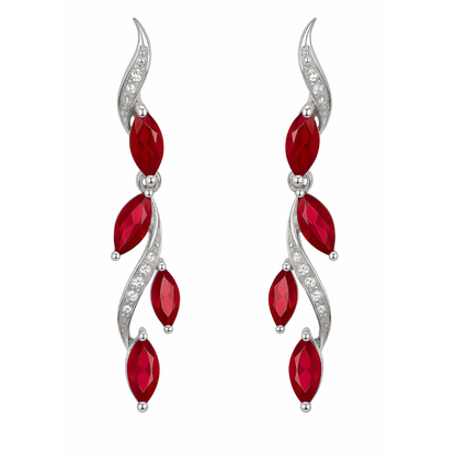 Arete Laurel Rubí Glass Filled