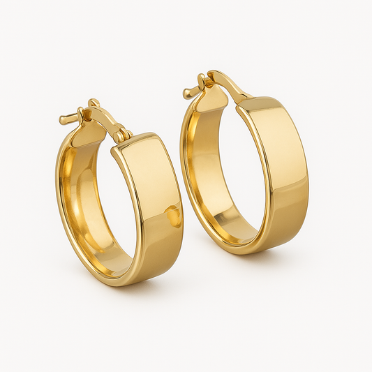 Argollas Oro 18k Cinta Grande 5.8mm